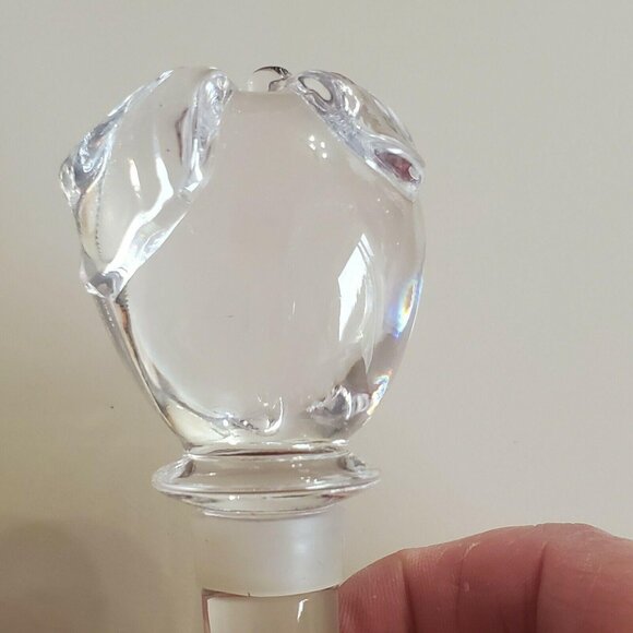 Mikasa Apple Crystal Wine Bottle Stopper w/ box glass farmhouse cottage core - Picture 8 of 11